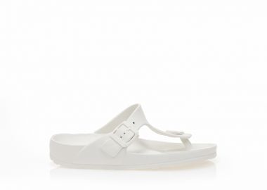 Σαγιονάρες λευκές λάστιχο με ρυθμιζόμενο λουράκι ΛΕΥΚΟ - Tsoukalas - 