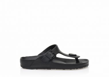 Σαγιονάρες μαύρες λάστιχο με ρυθμιζόμενο λουράκι ΜΑΥΡΟ - Tsoukalas - 