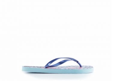 Σαγιονάρες θαλάσσης βεραμάν με ροζ λουλούδια ΒΕΡΑΜΑΝ - Tsoukalas - 