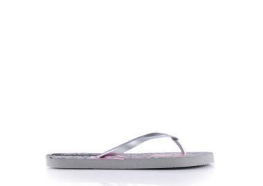 Σαγιονάρες θαλάσσης γκρί με ροζ λουλούδια ΓΚΡΙ - Tsoukalas - 