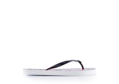 Σαγιονάρες θαλάσσης λευκές με ροζ λουλούδια ΛΕΥΚΟ - Tsoukalas - 