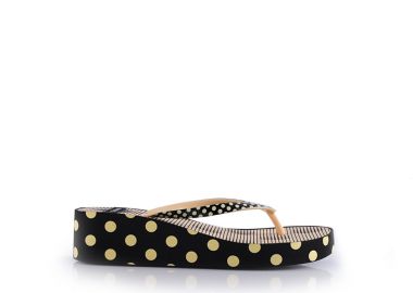 Σαγιονάρες θαλάσσης μαύρες με μπεζ ρίγα ΜΑΥΡΟ - Tsoukalas - 