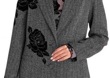 Σακάκι Attrattivo Με Βελούδινες Λεπτομέρειες 9921573-BLACK Γυναικείο - Attrattivo - 