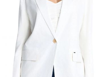 Σακάκι Funky Buddha Linen Blend FBL013-109-01-OFF WHITE Γυναικείο - Funky Buddha - 