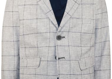 Σακάκι καρό - Μπλε 42-222170-1 - energiers - 