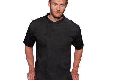 Σακάκι μάγειρα κοντομάνικο Karlowsky BJM 3 Black - Karlowsky - 