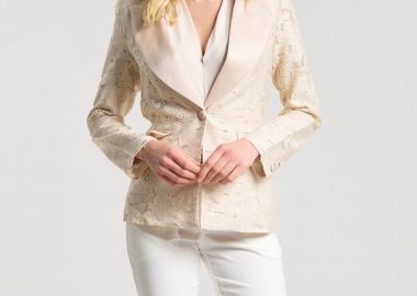 Σακάκι Με Βάτες & Σατέν Πέτο -  - 