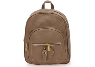 Σακίδιο πλάτης σε πούρο απόχρωση ΠΟΥΡΟ - Tsoukalas - 