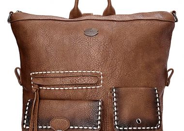 σακίδιο πλάτης τεχνόδερμα Duval latte - Bag to Bag - 