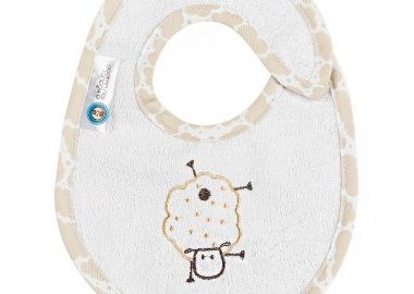 Σαλιάρα Polycotton Μεσαία Sheep Εκρού 19293 - Ο Κόσμος του Μωρού - 