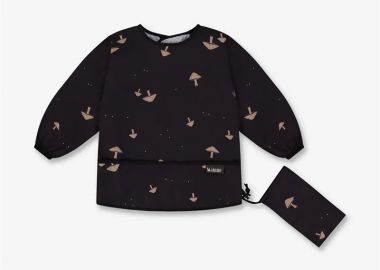 Σαλιάρα Υφασμάτινη Αδιάβροχη Με Μανίκια Black Minene 13312001190OS - Minene - 