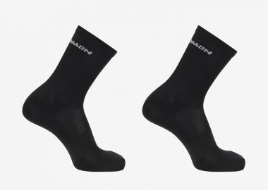 SALOMON OUTDOOR EVASION CREW SOCKS 2-PACK ΜΑΥΡΟ - SALOMON - 