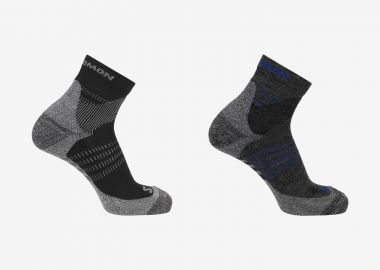 SALOMON OUTDOOR X ULTRA ACCESS QUARTER SOCKS 2-PACK ΓΚΡΙ - SALOMON - 