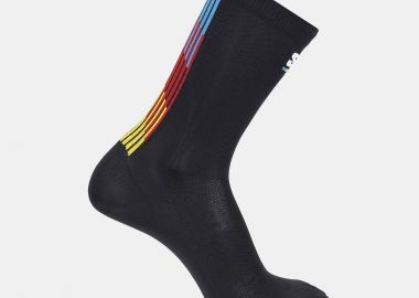 SALOMON RUN PULSE RACE FLAG CREW SOCKS ΜΑΥΡΟ - SALOMON - 