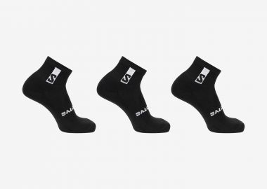 SALOMON SPORTSTYLE EVERYDAY ANKLE SOCKS 3-PACK ΜΑΥΡΟ - SALOMON - 