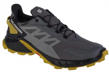 Salomon Supercross 4 L47317200 Ανδρικά Αθλητικά Παπούτσια Trail Running Γκρι Αδιάβροχα με Μεμβράνη Gore-Tex - Salomon - 