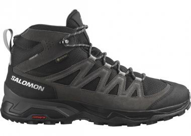 Salomon X Ward Mid GTX L47181700 Ανδρικά Ορειβατικά Μποτάκια Αδιάβροχα με Μεμβράνη Gore-Tex Μαύρα - Salomon - 