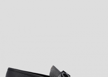 SALVATORE FERRAGAMO Ανδρικό Μαύρο Black Bleecker Moccasins - SALVATORE FERRAGAMO - 