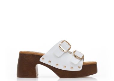 Σαμπό λευκά δερματίνη με ρυθμιζόμενη φάσα ΛΕΥΚΟ - Tsoukalas - 