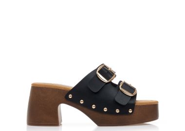 Σαμπό μαύρα δερματίνη με ρυθμιζόμενη φάσα ΜΑΥΡΟ - Tsoukalas - 