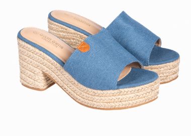 Σαμπό με σχοινί στη σόλα - Τζιν - Issue - 