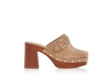 Σαμπό mules με αγκράφα και τρουκς ΠΟΥΡΟ - Tsoukalas - 