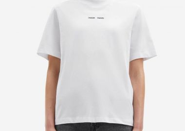 Samsøe Samsøe γυναικείο T-shirt με logo μονόχρωμο 