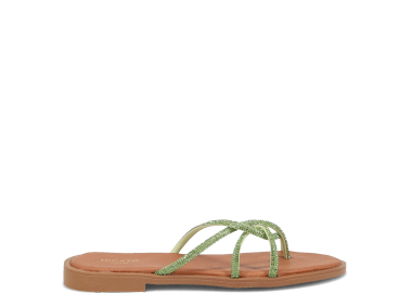 Σανδάλι με πράσινα στρας - MIGATO - 
