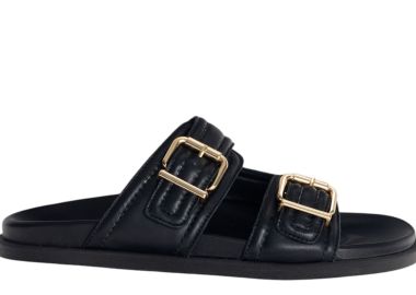 Σανδάλια Ale Δερμάτινα Με Αγκράφες 8Y22696-BLACK Γυναικείο - Ale - 