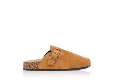 Σανδάλια ανατομικά σουέτ ΚΑΜΕΛ - Tsoukalas - 