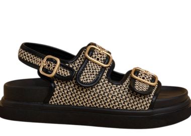 Σανδάλια Attrattivo Με Συνδυασμό Στοιχείων 9Y22584-BLACK BEIGE Γυναικείο - Attrattivo - 