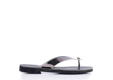Σανδάλια χειροποίητα ανθρακί δερματίνη ΑΤΣΑΛΙ - Tsoukalas - 