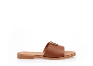 Σανδάλια χειροποίητα ταμπά δερματίνη με αγκράφα ΤΑΜΠΑ - Tsoukalas - 