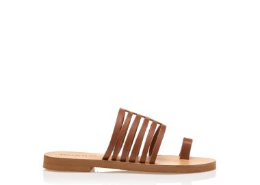 Σανδάλια χειροποίητα ταμπά δερματίνη με διάτρητη φάσα ΤΑΜΠΑ - Tsoukalas - 