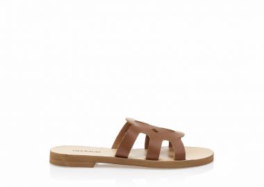 Σανδάλια χειροποίητα ταμπά δερματίνη με ιδιαίτερη φάσα ΤΑΜΠΑ - Tsoukalas - 