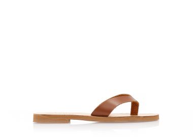 Σανδάλια χειροποίητα ταμπά δερματίνη με μπεζ πάτο ΤΑΜΠΑ - Tsoukalas - 