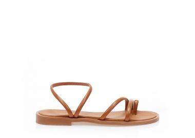 Σανδάλια χειροποίητα ταμπά δερματίνη με σχέδιο δαχτυλίδι ΤΑΜΠΑ - Tsoukalas - 