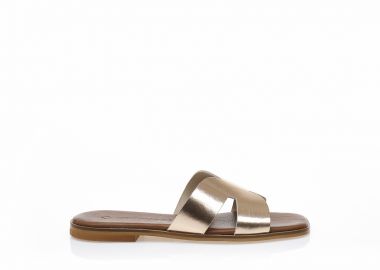 Σανδάλια δερμάτινα χειροποίητα μπρονζέ ΧΑΛΚΟΣ - Tsoukalas - 