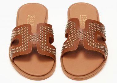 Σανδάλια ελληνικά με φάσα και μικρά τρουκς - Ταμπά - Issue - 