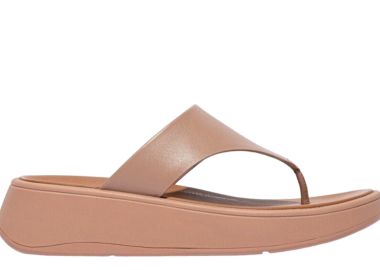 Σανδάλια Fitflop F-Mode Toe Post FW4-137-BEIGE Γυναικείο - Fitflop - 