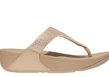 Σανδάλια Fitflop Lulu Toe Post Με Στρας EC5-A94-LATTE BEIGE Γυναικείο - Fitflop - 