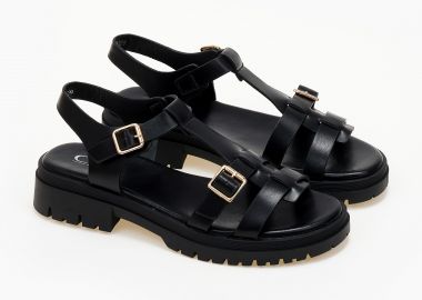 Σανδάλια flatform - Μαύρο - Issue - 