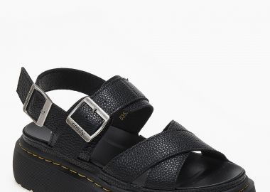 Σανδάλια flatform χιαστί με chunky σόλα - Μαύρο - Issue - 