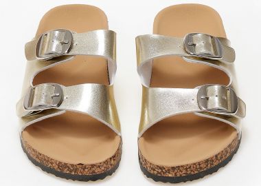 Σανδάλια flatform με αγκράφες - Χρυσό - Issue - 