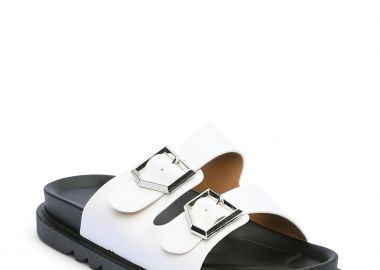 Σανδάλια flatform με αγκράφες - Λευκό - Issue - 