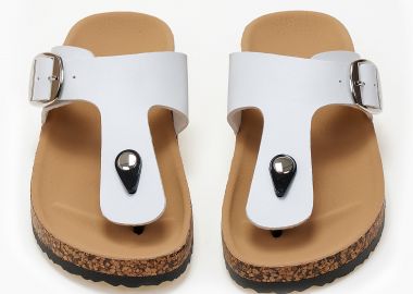 Σανδάλια flatform με δίχαλο - Λευκό - Issue - 