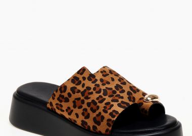 Σανδάλια flatform με φάσα - Λεοπάρ - Issue - 