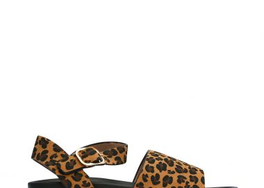 Σανδάλια flatform με φάσα και μπαρέτα - Λεοπάρ - Issue - 