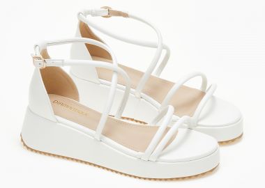 Σανδάλια flatform με φτέρνα - Λευκό - Issue - 