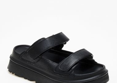 Σανδάλια flatform με λουράκια scratch - Μαύρο - Issue - 